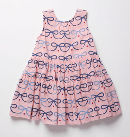 PINK CHICKEN Girls Eloise Dress - Pink Bows