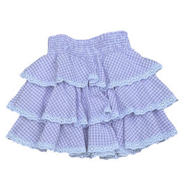 FLOWERS BY ZOE Lavender Skirt - Small Gingham