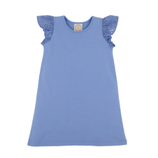 THE BEAUFORT BONNET COMPANY ELLEN'S EYELET DRESS-Barbados Blue