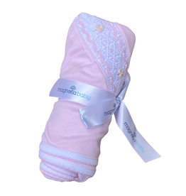 MAGNOLIA BABY Lillian Smocked Receiving Blanket-Pink