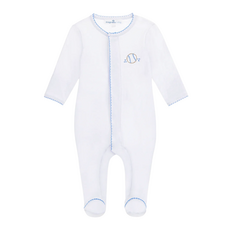 MAGNOLIA BABY Precious Lil' Sluggers Footie-Lt Blue