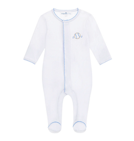 MAGNOLIA BABY Precious Lil' Sluggers Footie-Lt Blue