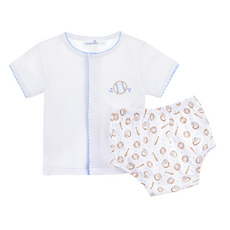 MAGNOLIA BABY Precious Lil' Sluggers Diaper Cover Set-Lt Blue