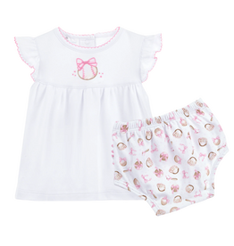 MAGNOLIA BABY Precious Lil' Sluggers Diaper Cover Set-Pink