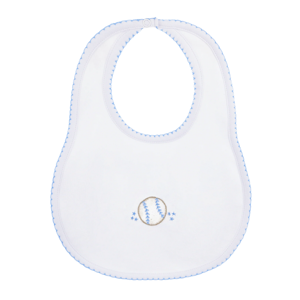 MAGNOLIA BABY Precious Lil' Sluggers Bib-Lt Blue