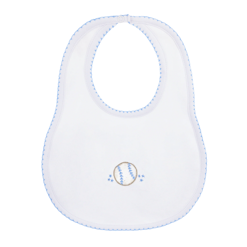 MAGNOLIA BABY Precious Lil' Sluggers Bib-Lt Blue