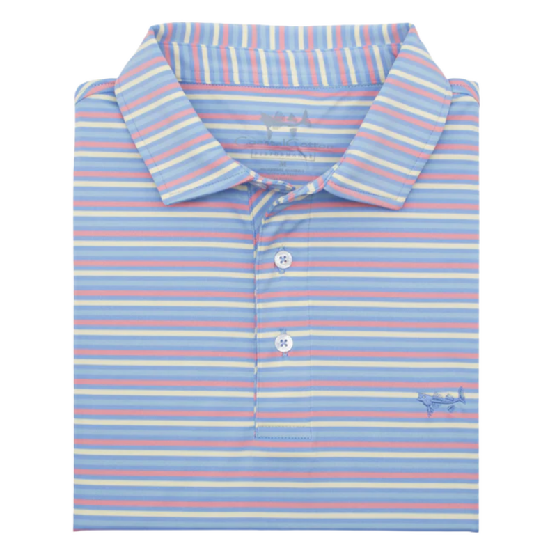 COASTAL COTTON CLOTHING Santa Rosa Stripe Polo