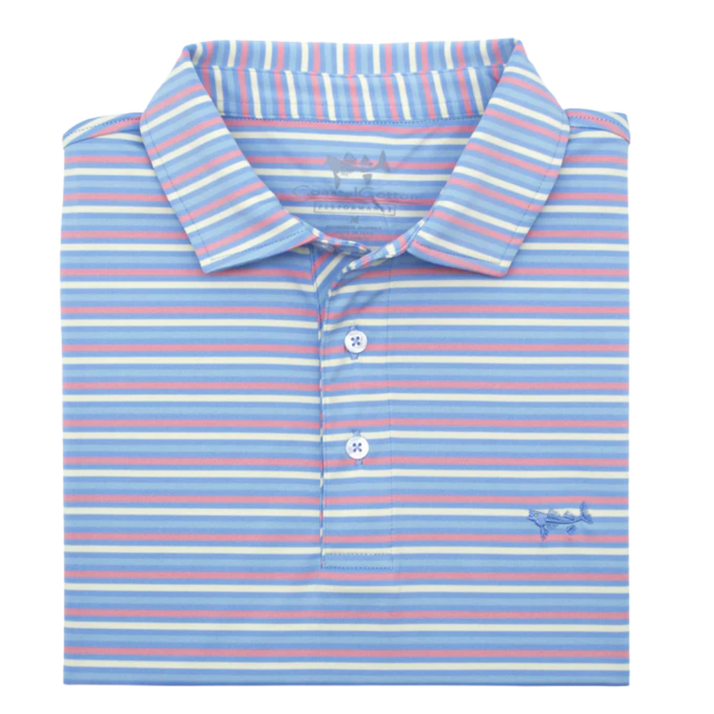 COASTAL COTTON CLOTHING Youth Santa Rosa Stripe Polo