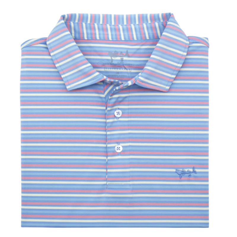 COASTAL COTTON CLOTHING Youth Santa Rosa Stripe Polo