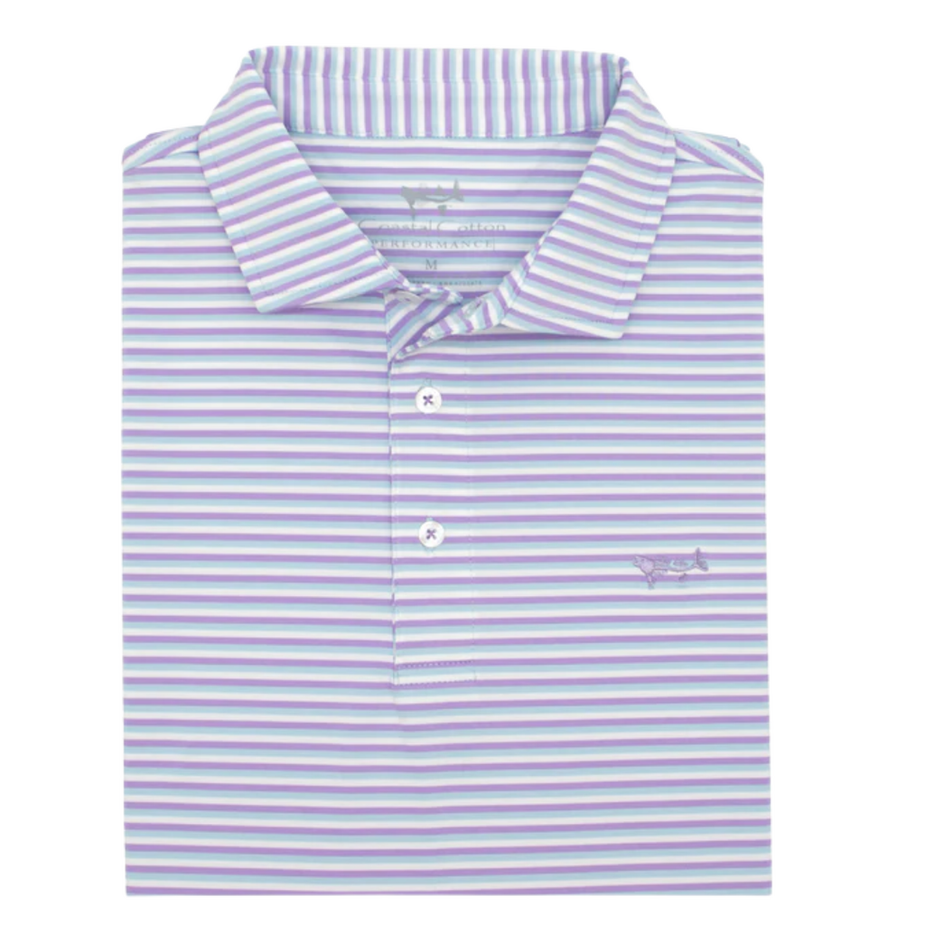 COASTAL COTTON CLOTHING Youth Surf Stripe Polo