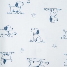 Little Me puppy toile footie/hat
