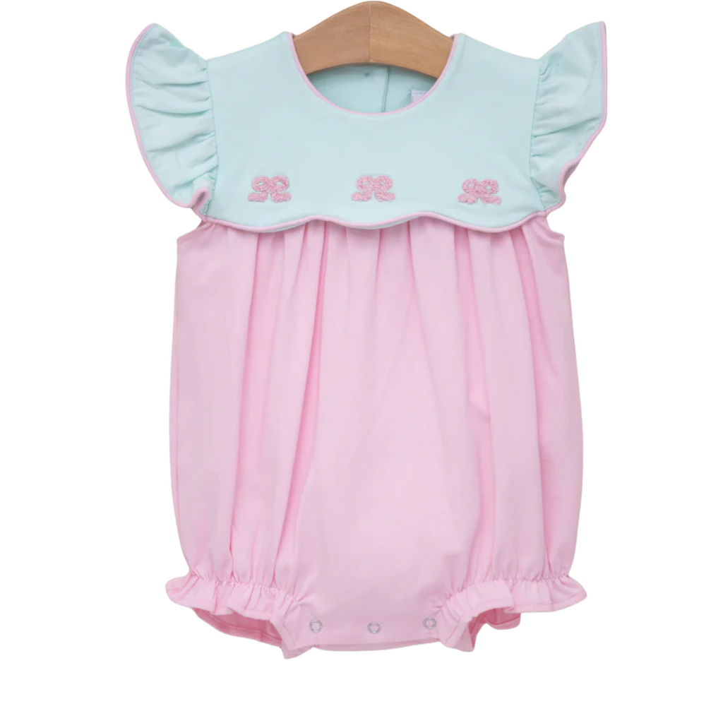 JELLY BEAN French Knot Bow Scallop Bubble