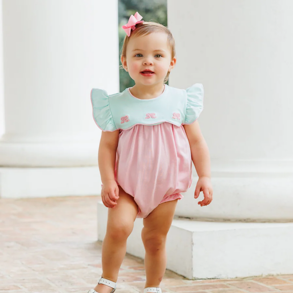 JELLY BEAN French Knot Bow Scallop Bubble