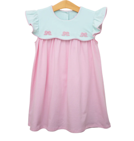 JELLY BEAN French Knot Bow Scallop Dress