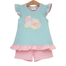 JELLY BEAN Beach Days Ruffle Short Set