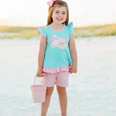 JELLY BEAN Beach Days Ruffle Short Set