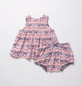 PINK CHICKEN baby girls jaipur 2-pc set - pink bows