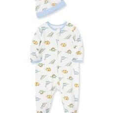 Little Me dinomite footie-hat