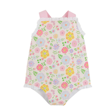 THE BEAUFORT BONNET COMPANY SISI SUNSUIT-BROADCLOTH Boca Grande Begonia Hamp Hot Pk