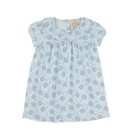 THE BEAUFORT BONNET COMPANY SS RAMONA RUFFLE DRESS Handful of Hydrangeas/Worth Ave White