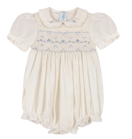 FELTMAN BROTHERS GIRLS HERITAGE BLEU ROMPER-IVORY