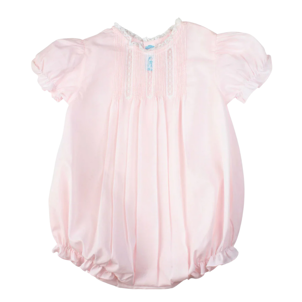 FELTMAN BROTHERS PINTUCKS & LACE BUBBLE-PINK