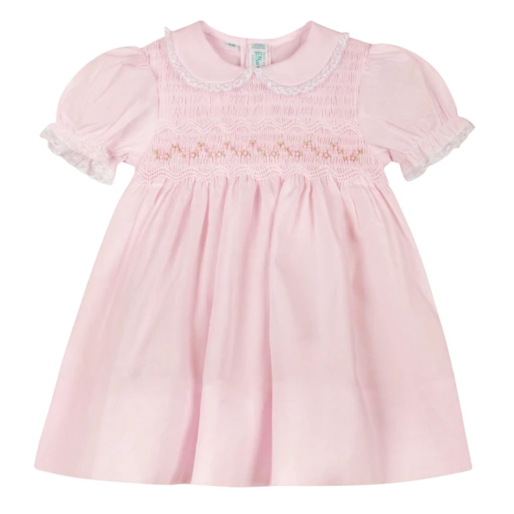 FELTMAN BROTHERS GIRLS PETITE PETALS DRESS-PINK