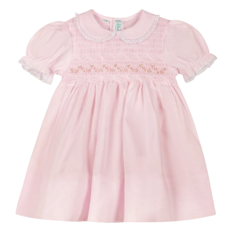 FELTMAN BROTHERS GIRLS PETITE PETALS DRESS-PINK