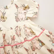 PINK CHICKEN BABY GIRLS MARIBELLE DRESS SET-BUNNY FRIENDS