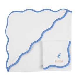 THE BEAUFORT BONNET COMPANY THE RUB-A-DUB GIFT SET-INFANT-Ave White/Barbados Blue