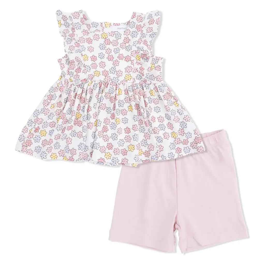 ANGEL DEAR Ruffle Tank & Bike Short-Sarah Floral