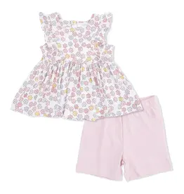 ANGEL DEAR Ruffle Tank & Bike Short-Sarah Floral