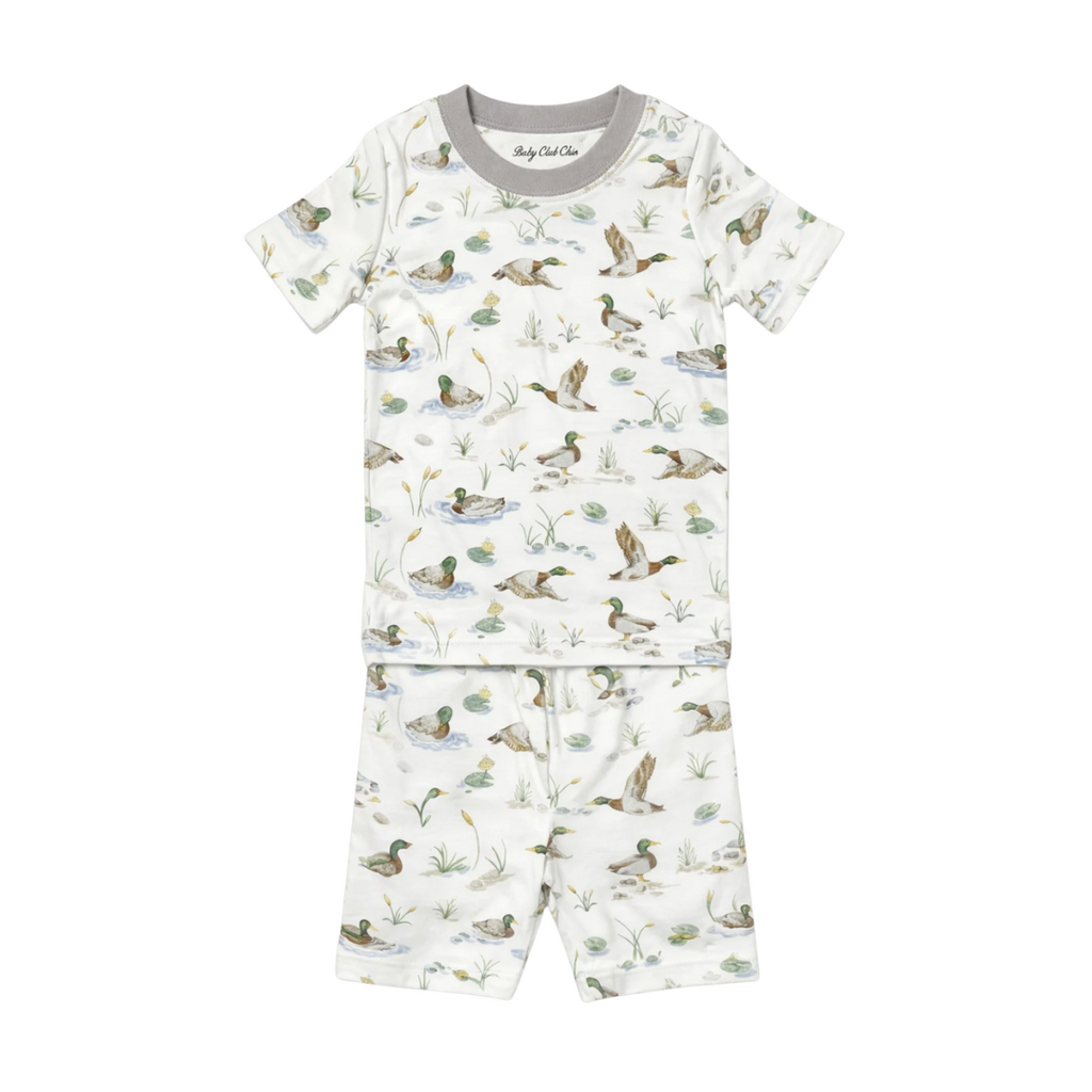 BABY CLUB CHIC mallard ducks short kid set