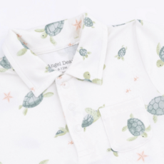 ANGEL DEAR Polo with Casual Short - Sea Turtles
