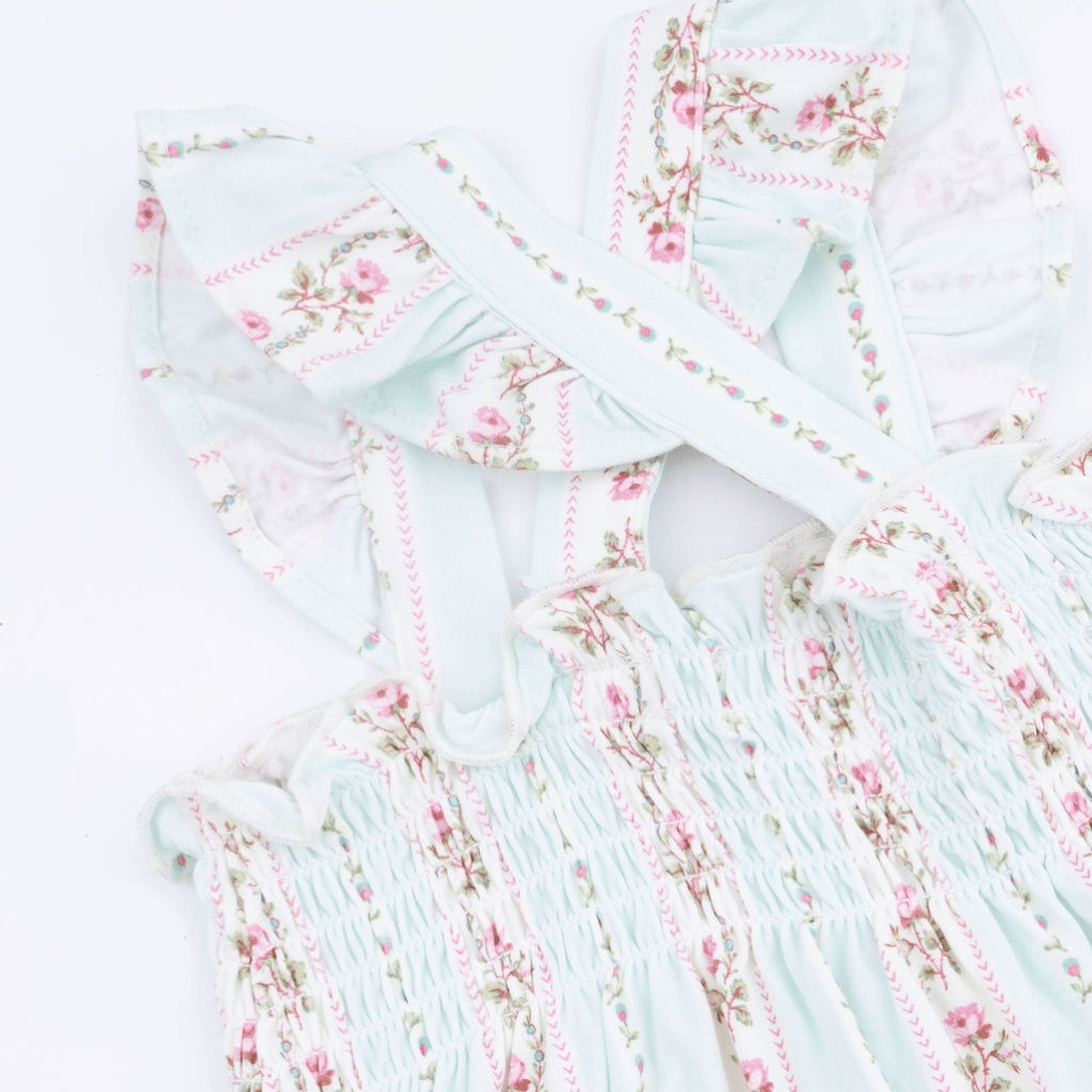 ANGEL DEAR Smocked Top w/Bloomer - Antoinette Stripe