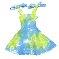 ERGE Tie Dyed Denim Dress-Current