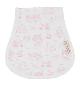 THE BEAUFORT BONNET COMPANY OOPSIE DAISY BURP CLOTH-Hamptons Hot Pink