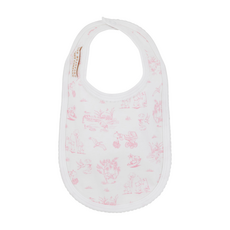THE BEAUFORT BONNET COMPANY BURP ME BIB-Hamptons Hot Pink