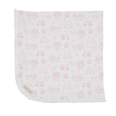 THE BEAUFORT BONNET COMPANY BABY BUGGY BLANKET-Hamptons Hot Pink