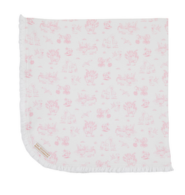 THE BEAUFORT BONNET COMPANY BABY BUGGY BLANKET-Hamptons Hot Pink