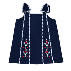 THE BEAUFORT BONNET COMPANY DONNA DRESS-Nantucket Navy/Beale Street Blue