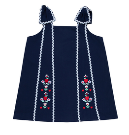 THE BEAUFORT BONNET COMPANY DONNA DRESS-Nantucket Navy/Beale Street Blue