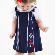 THE BEAUFORT BONNET COMPANY DONNA DRESS-Nantucket Navy/Beale Street Blue