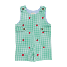 THE BEAUFORT BONNET COMPANY CRITTER JACK KEENE JON JON-Green Island Green Mini Gingham/Blue/Apples