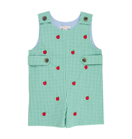 THE BEAUFORT BONNET COMPANY CRITTER JACK KEENE JON JON-Green Island Green Mini Gingham/Blue/Apples