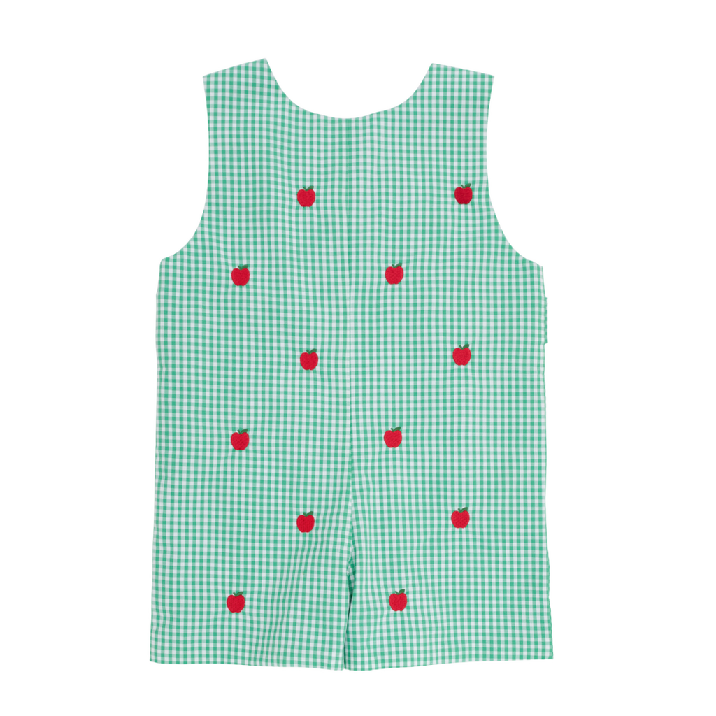 THE BEAUFORT BONNET COMPANY CRITTER JACK KEENE JON JON-Green Island Green Mini Gingham/Blue/Apples