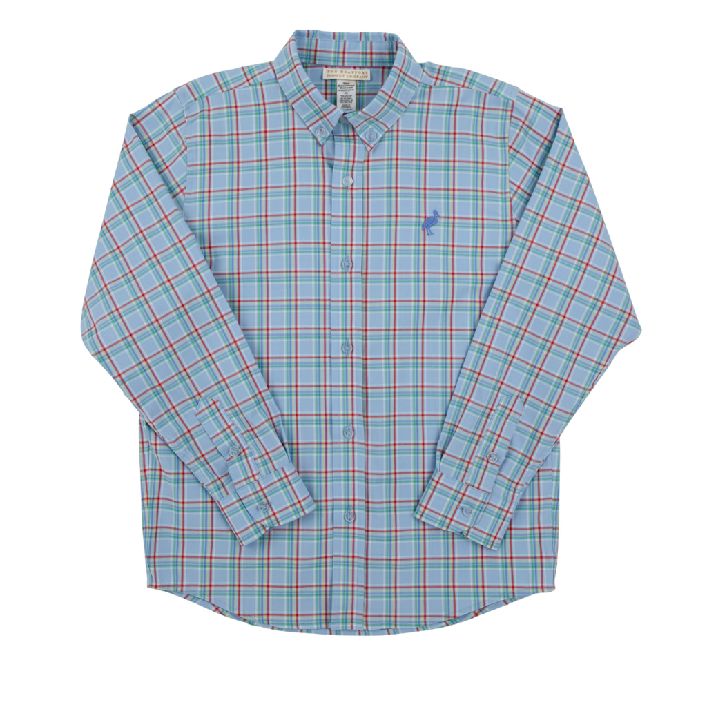 THE BEAUFORT BONNET COMPANY DEAN'S LIST DRESS SHIRT Kensington Court Plaid/Barbados