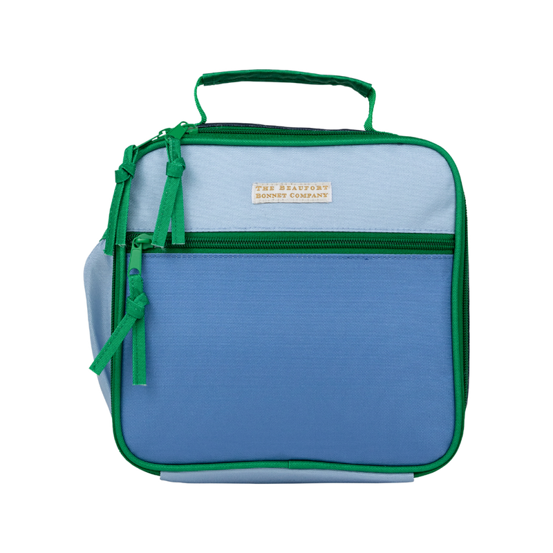 THE BEAUFORT BONNET COMPANY LEIGHTON LUNCH BOX-Barbados Blue/Navy/Kelly Green