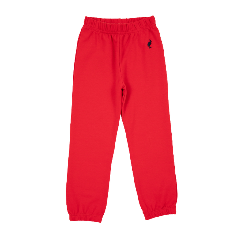 THE BEAUFORT BONNET COMPANY GATES SWEENEY SWEATPANT-PIMA-Rich. Red/Nan. Navy