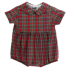 BAILEY BOYS TARTAN W NAVY CORD-DRESSY BUB SHORT
